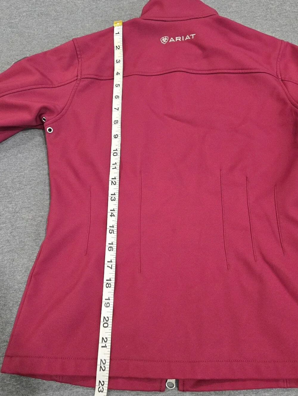 Ariat Equestrian Siftshell Riding Jacket Size XS Berry Pink Stirrup Zipper Pulls